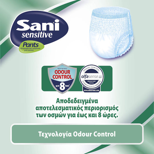 Sani Sensitive Groß in Weiß Farbe 14Stück