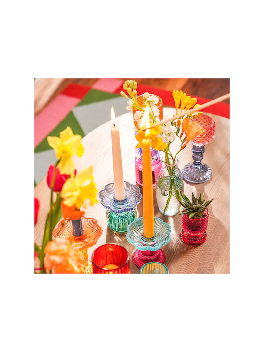 Stewehome Decorative Glass Object Multicolored 10.2x10.2x9 Cm