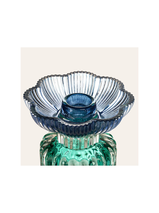 Stewehome Decorative Glass Object Multicolored 10.2x10.2x9 Cm
