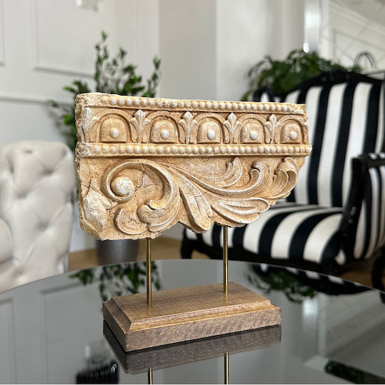 Stewehome Antichitate Bibelou Decorativ Bază Handmade Piesă Maro 15x21 Cm