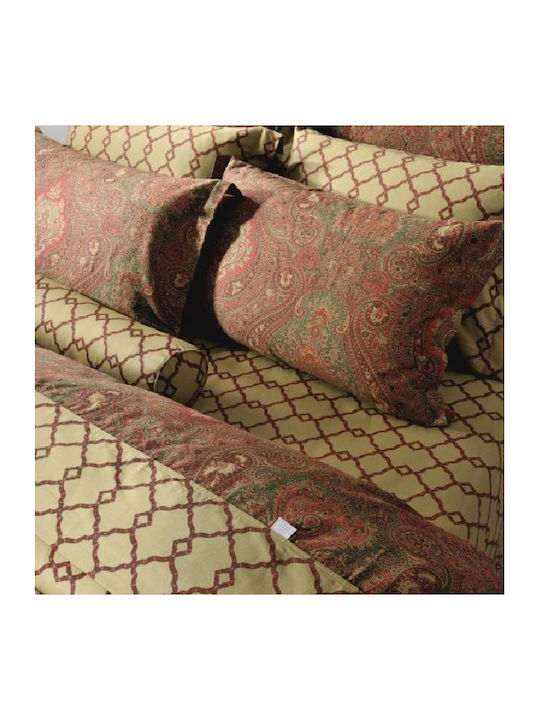 Down Town Home Set Bed Sheets for Single Bed 175x255cm Red (3 Pieces)