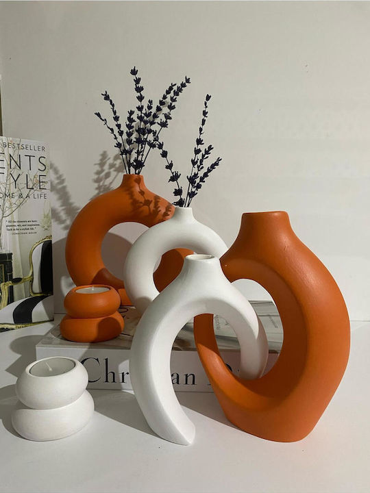 SteweHome Kerzenhalter in Orangen Farbe