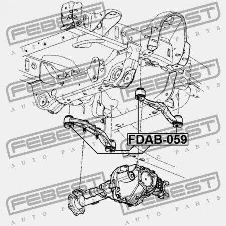 Cadillac Escalade 4WD 1997 Κουζινέτο Στήριξης Διαφορικού Eu 15201933