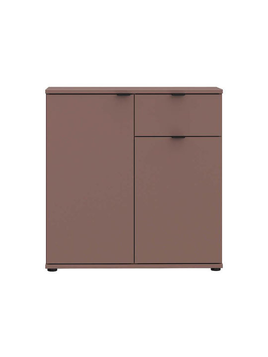 Συρταριέρα Κρεβατοκάμαρας Ξύλινη Terracotta 80x34x83εκ.