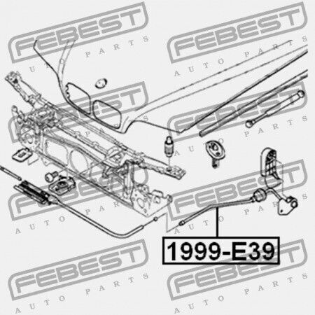 Καλώδιο Καπό Bmw 5 E39 1995-2003 Ece 51238176595