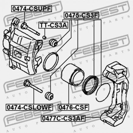 Cap Cover Guide Sleeve Caliper For Mitsubishi Lancer Lancer Cedia Cs Ct 2000.03-2009.08 Jpn Mb699264