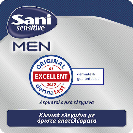 Sani Sensitive Men Super Level 3 Ανδρικές Σερβιέτες Ακράτειας Κανονικής Ροής 5 Σταγόνες 10τμχ