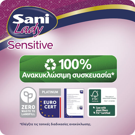 Sani Sensitive Lady Women Incontinence Pads 20 Pieces