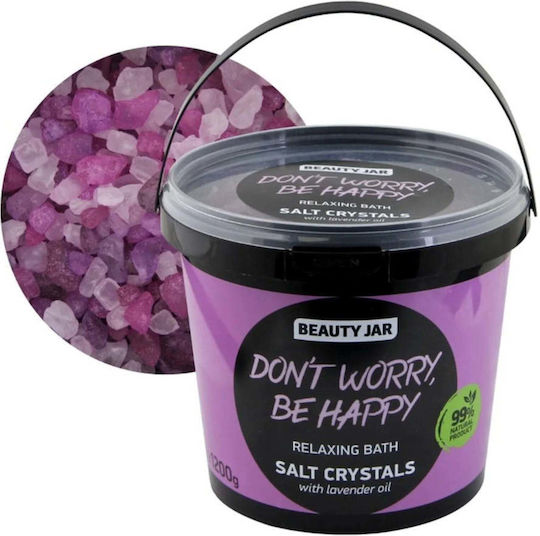 Cristale de baie Relaxare Ulei de lavandă Don't Worry Be Happy Beauty Jar 1200 G
