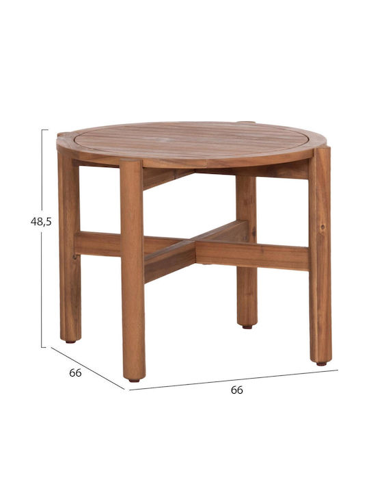 Set De Salon Exterior Lounge 3 Piese Natural Cu Perne