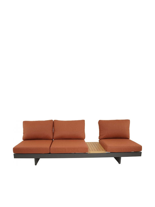 Garten- und Outdoor-Möbelsets 2 Stück Orange mit Kissen
