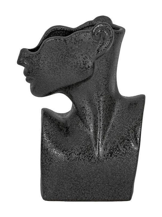 Fylliana Ceramic Black Plant Pot 21x11x28cm