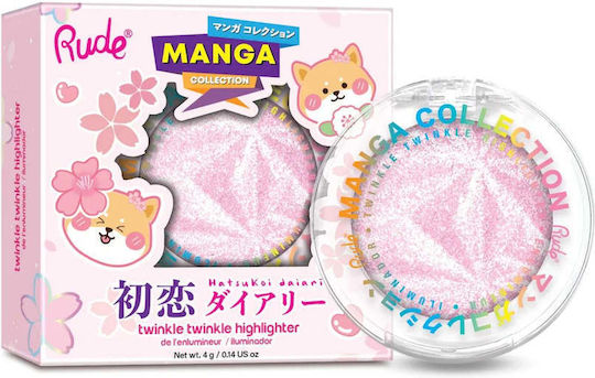 Twinkle Twinkle Highlighter Manga Collection Nuanța Sawa-chan's Heart Rude Cosmetics 4 G