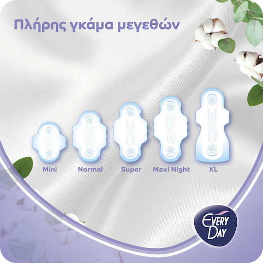 Every Day Sensitive with Cotton Super Hygienepads mit Flügeln für Starke Strömung 6 Tropfen 10Stück Ultra Plus