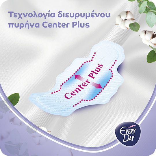 Every Day Sensitive with Cotton Super Hygienepads mit Flügeln für Starke Strömung 6 Tropfen 18Stück Ultra Plus