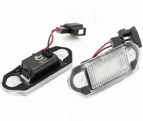 SKV Светлини за регистрационната табела LED за Skoda Octavia Volkswagen Golf / Vento