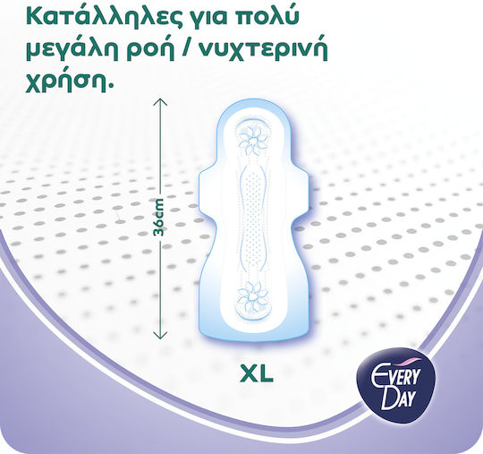 Every Day Hyperdry Extra Long Hygienepads mit Flügeln für Starke Strömung 8 Tropfen 10Stück Ultra Plus