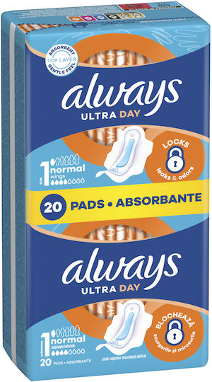Always Ultra Sanitary Pads with Wings Night for Normal Flow 20 pcs