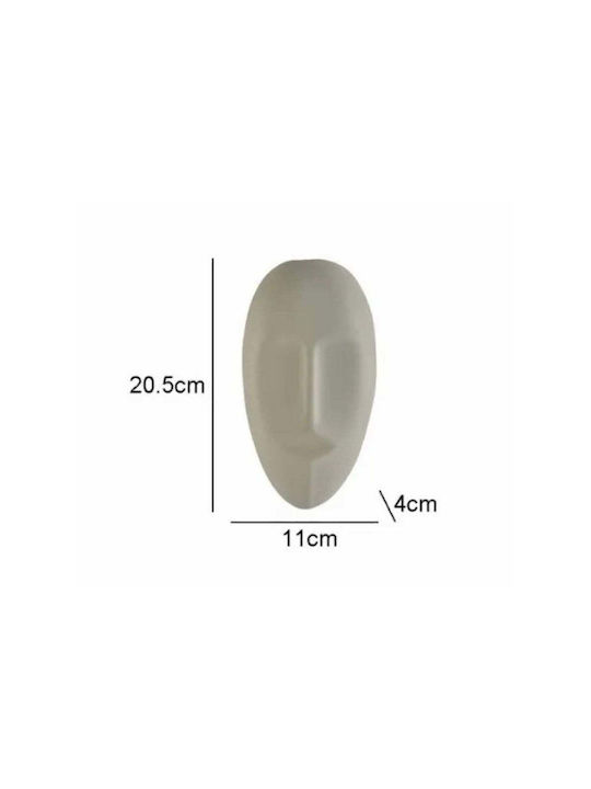 SteweHome Wall Decor Grey 20x10cm 2pcs
