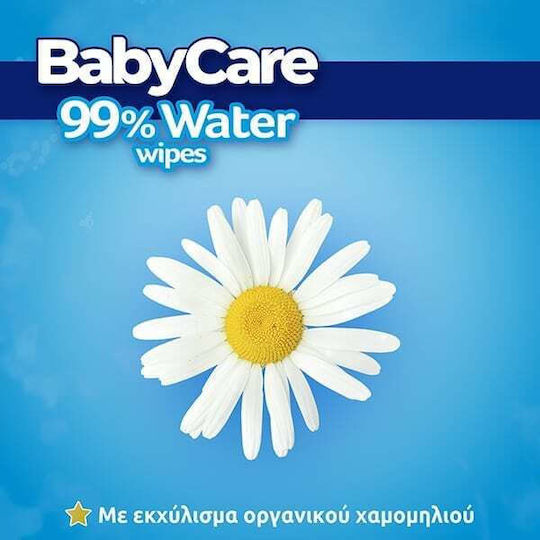 BabyCare 99% Water Baby Wipes with 99% Water Alcohol-Free & Parabens Free 2x20pcs
