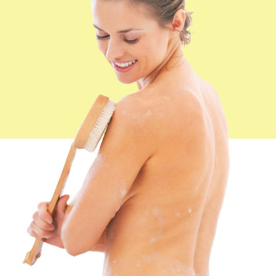 Massagebürste Holzgriff Natürliche Farbe Afterspa 1 Stück