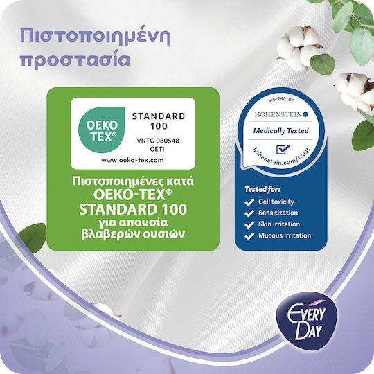 Every Day Sensitive Cotton Super Ultra Plus Slipeinlagen mit Flügeln für Starke Strömung 30Stück