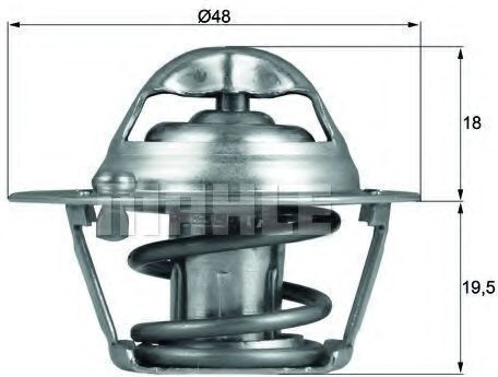 Termostat lichid de răcire Mahle Original Tx 121 74d