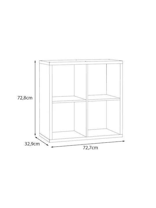 Bibliotecă Verde 73x33x73cm