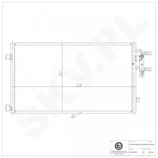 SKV Car Engine Radiator for BMW i3