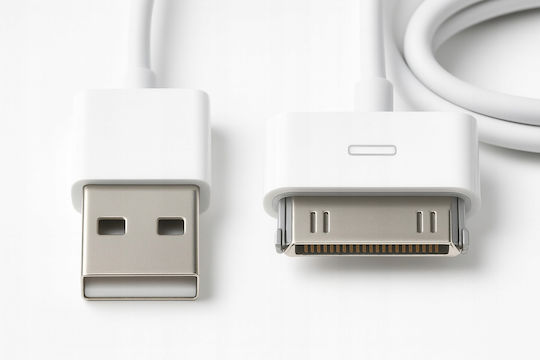 Pavel Lux USB към 30-Pin кабел Бял 1m 1бр