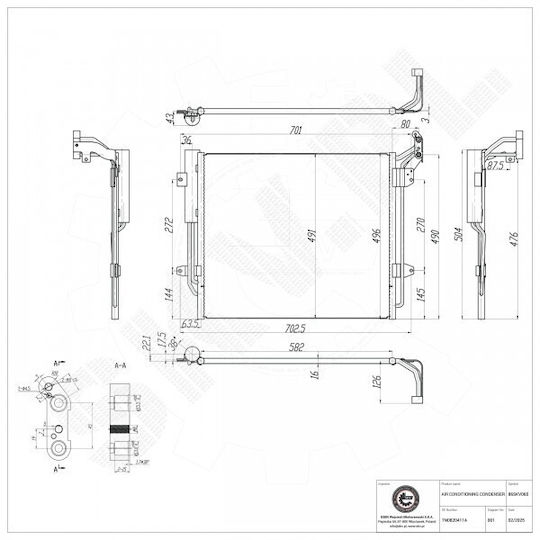 SKV Auto-Kühlschrank Wasser für Seat Alhambra Volkswagen Sharan