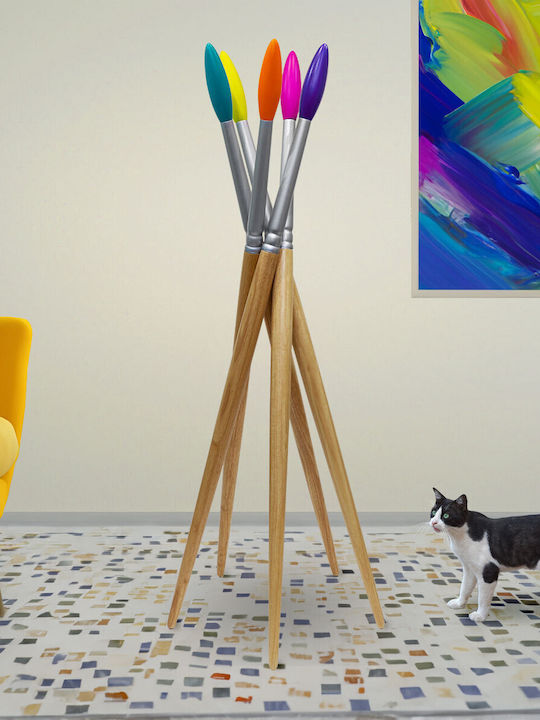 Pylones Freistehender Hölzerner Mehrfarbiger 63x63x165cm