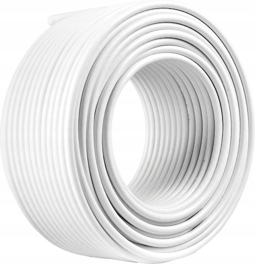 Καλώδιο Κεραίας Coax female - Coax female Λευκό 25m 1τμχ