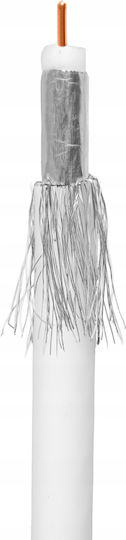 Καλώδιο Κεραίας Coax female - Coax female Λευκό 25m 1τμχ