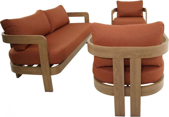 Garten- und Outdoor-Möbelsets Wohnbereich 4 Stück Terra mit Kissen