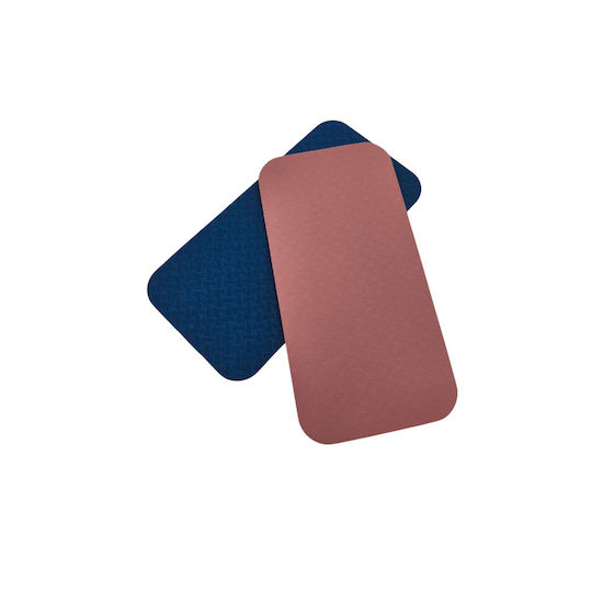Rutschfeste Matten Blau Rosa 34x17x0.8cm