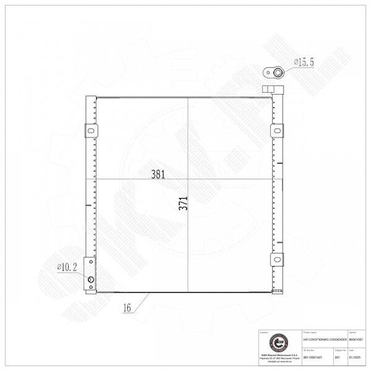 SKV Auto-Kühlschrank Motor für Honda Civic