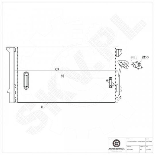 SKV Car Water Radiator for Volkswagen Touareg Audi Q7