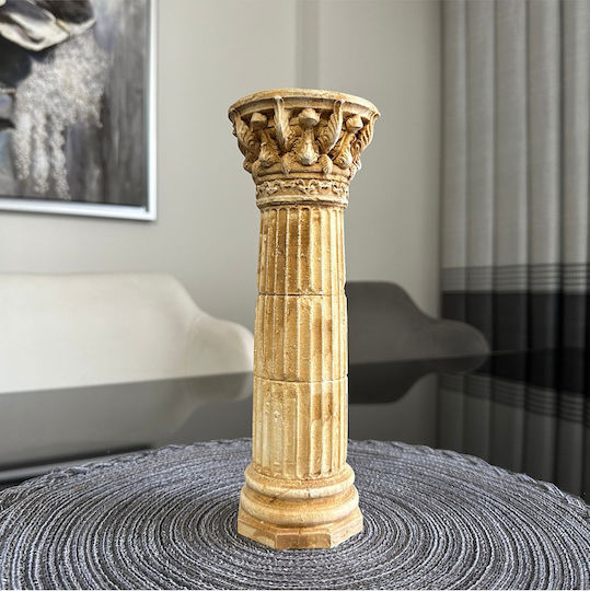 Stewehome Coloană Decorativă Handmade Maro 25x9x9 Cm