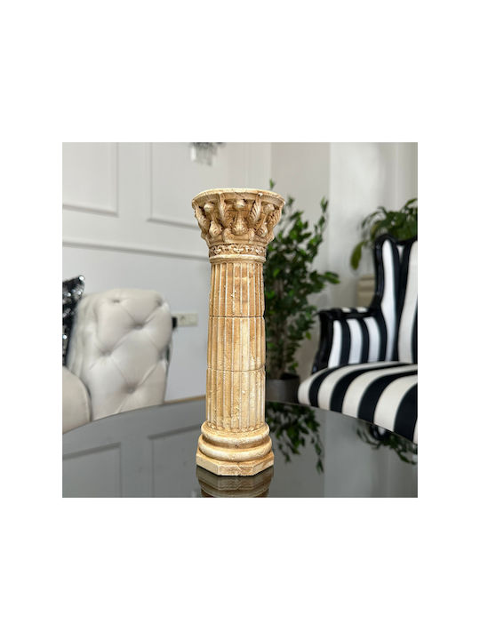 Stewehome Decorative Replacement Column Handmade Piece Brown 25x9x9 Cm