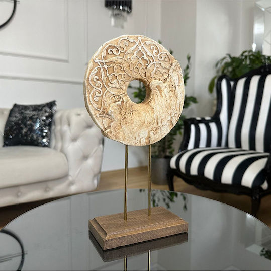 Stewehome Decorative Replacement Stick Base Handmade Brown Piece 26 Cm