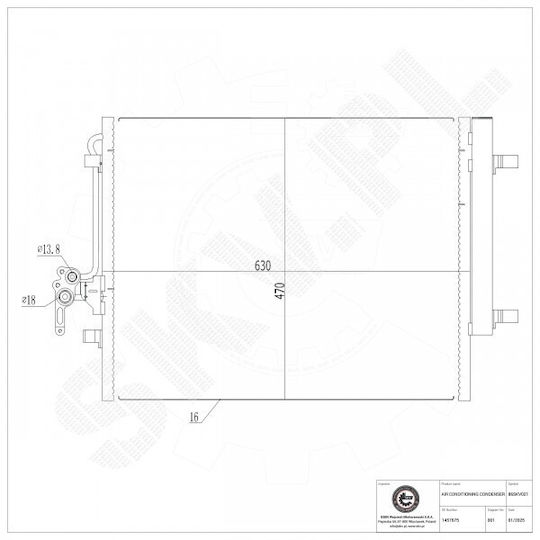 Ψυγείο Κλιματισμού Audi Q5 Ford Mondeo Iv 1457675