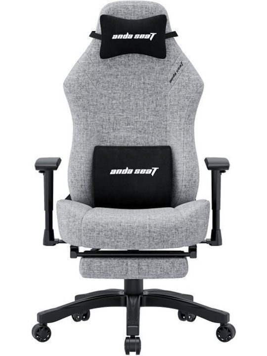 Anda Seat LUNA PRO Υφασμάτινη Καρέκλα Gaming με Ρυθμιζόμενα Μπράτσα και Υποπόδιο Γκρι
