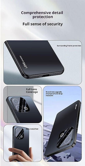 Metal Finish Hard Case Camera Protector Navy Blue Oppo Find X9 Pro 5g