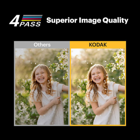 Kodak Mini Shot 2 Retro Sofort Analoge Kamera + 8 Blätter Gelb