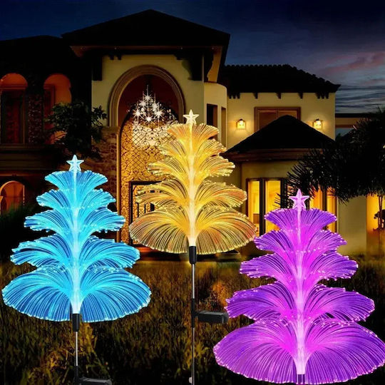 Smart Set of 4 Solar Lights Flower Red with Photocell