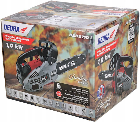 Dedra Benzin Kettensäge 25.4cc 4kg mit Klingenlänge 25cm