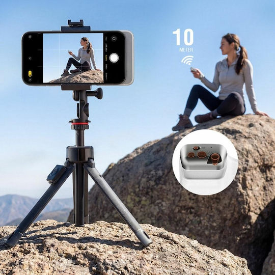 4smarts Magnetischer Smartphone-Halter Fotografischer Griff Fülllicht Kabellose Steuerung Weiß 541802