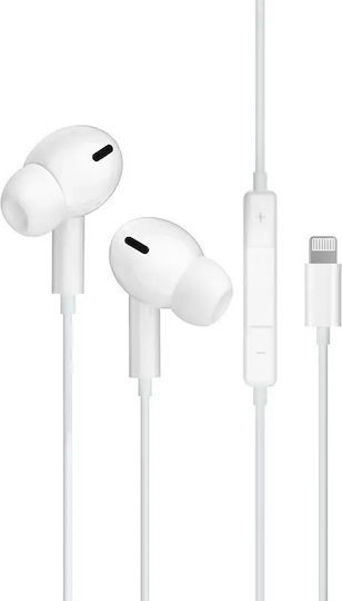 Jellico Ep3a Earbuds Handsfree Ακουστικά με Βύσμα Lightning Λευκό