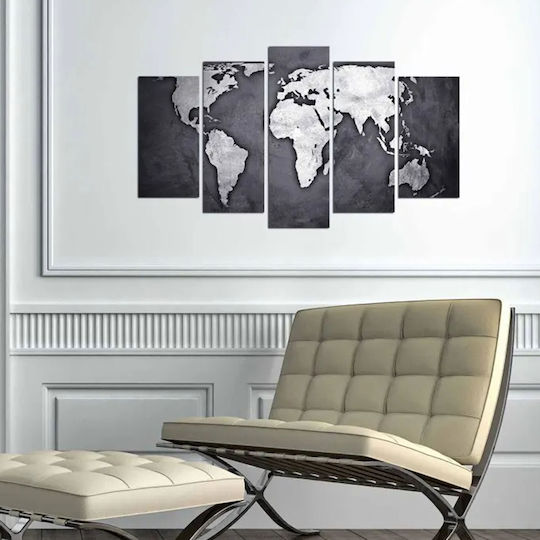 Πεντάπτυχος Πίνακας Ξύλινος 110x60cm